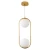 Lampa wisząca złota COSTA DUO DP0002-2 gold - Step Into Design
